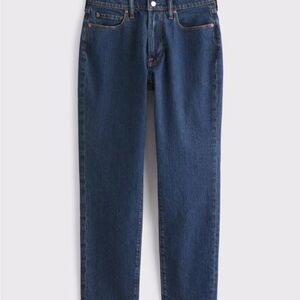 Abercrombie & Fitch Men's Dark Blue Straight Jeans